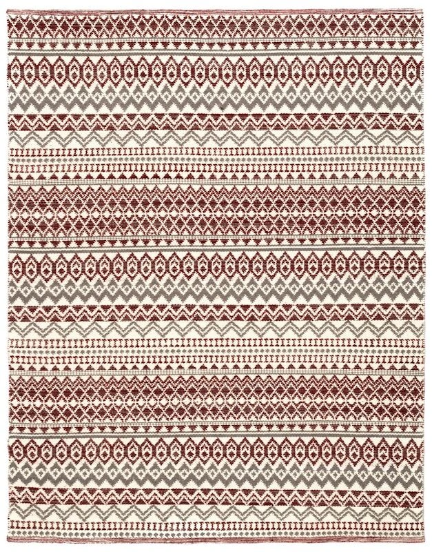 4Living Lappi Villamatto 80x200 Cm Punainen/harmaa 3 4Living Lappi Villamatto 80x200 Cm Punainen/harmaa