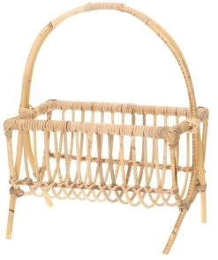 4living Rottinkinen Lehtikori 41 Cm Luonnonväri