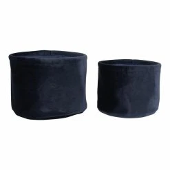 House Nordic Lucca Säilytyskorit Sametti Sininen 2kpl -Aarikka Shop 4401170 1