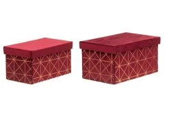 Edessä -Aarikka Shop 4living drama s ilytyslaatikko 2 kpl viininpunainen sametti