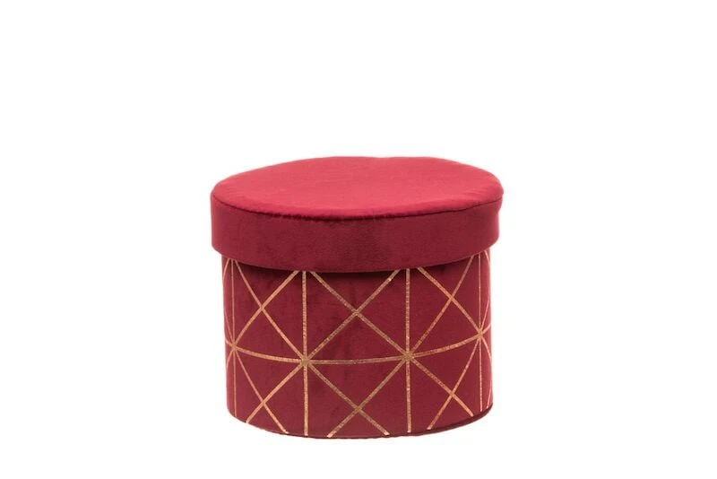 4Living Drama Säilytyslaatikko 3kpl Viininpunainen Sametti 6 4Living Drama Säilytyslaatikko 3kpl Viininpunainen Sametti - Image 4