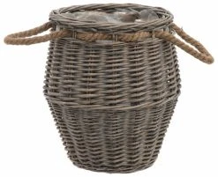 4Living Pajukori Juuttikahvoilla Pyöreä Ø26 Cm Ruskea