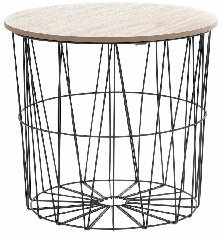 4Living String Apupöytä 37x37x35 Cm Musta 4 4Living String Apupöytä 37x37x35 Cm Musta - Image 2