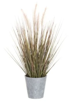 4Living Koristeheinä Ruukussa 56 Cm Vihreä/harmaa