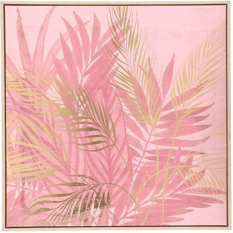 4Living Lehdet Taulu 75x75 Cm Vaaleanpunainen 4 4Living Lehdet Taulu 75x75 Cm Vaaleanpunainen - Image 2