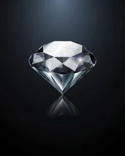 Artlink Timantti Mustalla Taustalla Juliste 40x50 Cm