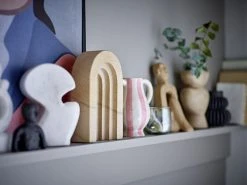 Bloomingville Binti Maljakko Valkoinen/roosa -Aarikka Shop Bloomingville binti maljakko valkoinen roosa miljoo