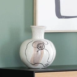 Bloomingville Vaasi, Valkoinen 19 Cm -Aarikka Shop Bloomingville vaasi valkoinen 19cm