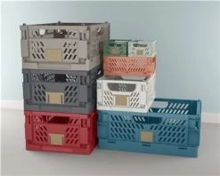 Day Pinottava Kori 17x12,5x7 Cm Vaaleanharmaa 2 Kpl Setti -Aarikka Shop Day pinottava kori eri vareja