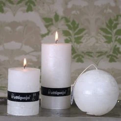 Puttipaja® Puttipaja Metallihohto Pallokynttilä 10 Cm Kirkas Punainen -Aarikka Shop Metallihohtopallo10cmhelmiainen miljoo