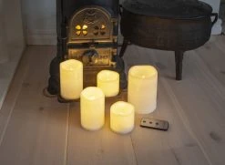 Star Trading Paul Led-kynttiläsetti 5 Kpl Valkoinen -Aarikka Shop Noortrade paul led kynttilasetti 5 kpl valkoinen 1