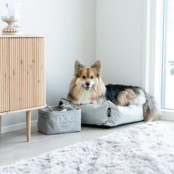 Weiste Koirat Kangaskori 30x20x22 Cm Harmaa