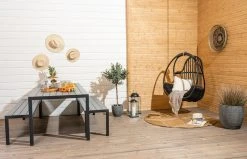 Maku Lankakori Taupe S -Aarikka Shop Saarni aintwood 6 hengen ruokailuryhma penkeilla musta harmaa web 16