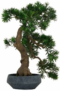 Silkkikasvit Bonzai Tekokasvi Podocarpuksen Lehdillä 70 Cm -Aarikka Shop Silkkikasvit Bonzai silkkikasvi podocarpuksen lehdilla 70 cm 2 0