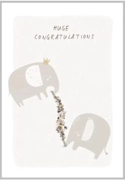 Xeraliving ELEPHANTS Onnittelukortti 10,5x14,8 Cm -Aarikka Shop Xeraliving elephants onnittelukortti