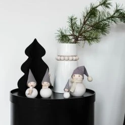 Aarikka Nuppu Maljakko 14 Cm Valkoinen