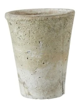 Affari Terrakotta Korkea Ruukku M Valkoinen/luonnonväri -Aarikka Shop affari terrakotta ruukku valkoinen m