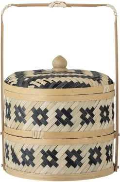 Bloomingville Nian Meriheinäkori Kannella Musta -Aarikka Shop bloomingville nian meriheinakori kannella musta