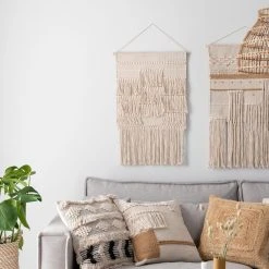 Veke Hapsu Seinävaate 50x80 Cm Luonnonväri -Aarikka Shop hapsu seinavaate 50x80 cm web 4