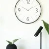 House Nordic Biel Seinäkello -Aarikka Shop house nordic biel seinakello mustavalkoinen3