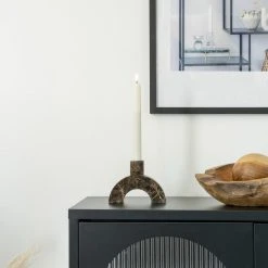 House Nordic Kynttilänjalka 3,5x14x11 Cm Ruskea Marmori -Aarikka Shop house nordic kynttilanjalka 4561095 ruskea marmori4