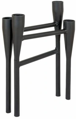 House Nordic Metallinen 4-os Kynttilänjalka 15x28x21 Cm Musta -Aarikka Shop house nordic metallinen kynttilanjalka 4os musta3