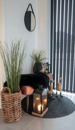 House Nordic Trapani Seinäpeili Ø38 Cm Musta -Aarikka Shop house nordic trapani seinapeili 38 cm 1