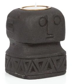 Bazar Bizar Sumba Kivimies Kynttilänjalka Musta -Aarikka Shop image 14