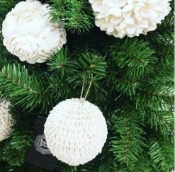 Bazar Bizar Bubble Shell Koristepallo 10 Cm Valkoinen -Aarikka Shop img 6622 1000x1000