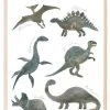 Kaverini Sella Dinosaurukset Juliste 30x40 Cm -Aarikka Shop kaverini designs dinosaurukset juliste