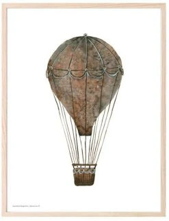 Kaverini Sella Kuumailmapallo Juliste 30x40 Cm -Aarikka Shop kaverini designs kuumailmapallo juliste