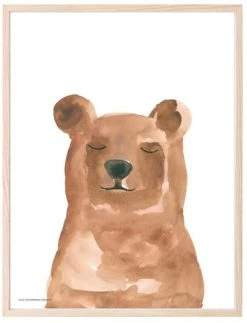 Kaverini Sella Nalle Juliste 30x40 Cm -Aarikka Shop kaverini designs nalle juliste2