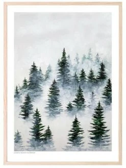 Kaverini Sella Usvametsä Juliste 30x40 Cm -Aarikka Shop kaverini designs usvametsa juliste