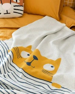 Veke Kisu Lasten Torkkupeitto 70x100 Cm Monivärinen -Aarikka Shop kisu puuvillatorkkupeitto web 2