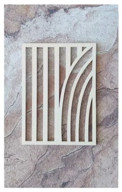 Koivuiset Taipuva Metsä Marmori Akustiikkataulu 36x56 Cm Hiekka