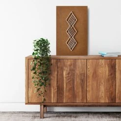 Koivuiset Leather Boho Vinouma Taulu 37x57 Cm Konjakki -Aarikka Shop koivuiset leather bohovinouma konjakki1