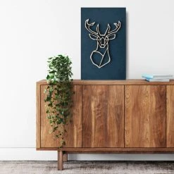 Koivuiset Leather Peura Taulu 37x57 Cm Petrooli 7 Koivuiset Leather Peura Taulu 37x57 Cm Petrooli -Aarikka Shop koivuiset leather peura petrooli1