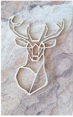 Koivuiset Peura Marmori Akustiikkataulu 36x56 Cm Hiekka