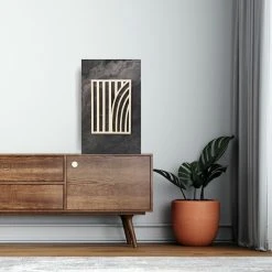 Koivuiset Taipuva Metsä Marmori Akustiikkataulu 36x56 Cm Hiekka -Aarikka Shop koivuiset taipuva metsa marmori akustiikkataulu savu 1