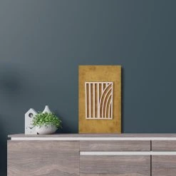 Koivuiset Taipuva Metsä Taulu Okra 37x57cm -Aarikka Shop koivuiset taipuva metsa taulu 37x57 okra1