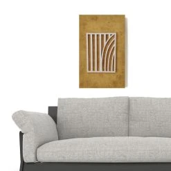 Koivuiset Taipuva Metsä Taulu Okra 37x57cm -Aarikka Shop koivuiset taipuva metsa taulu 37x57 okra4