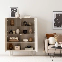 Veke Keko Pallotyyny Ø25 Cm Valkoinen -Aarikka Shop koto kaappi 4 ovella greige web 9