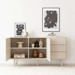 Affari Camille Ruukku Tyttö -Aarikka Shop koto senkki 160cm greige web 12