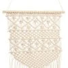 Mattokymppi Makrame-seinävaate 40x80 Cm Luonnonvalkoinen -Aarikka Shop makrame seinavaate127 1