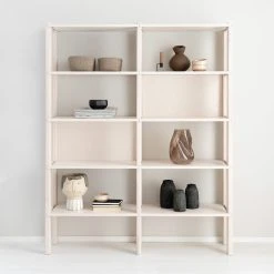 Affari Camille Ruukku Isä -Aarikka Shop mella kirjahylly valkaistu koivu web 6