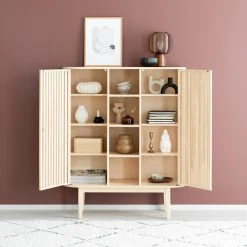 House Nordic Fondo Kynttilänjalka Musta -Aarikka Shop rima kaappi avohyllylla web 6 1