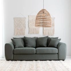 Veke Helmi Seinävaate 50x70 Cm Luonnonväri -Aarikka Shop rusko 3 istuttava sohva tummanvihrea 25 1