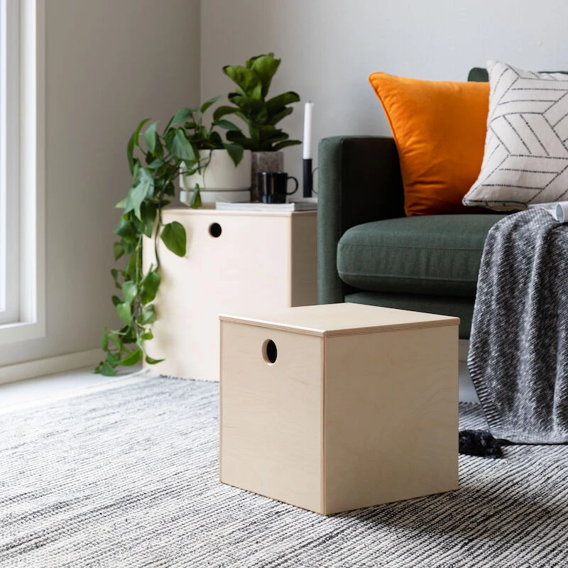 Veke Saari Laatikko Kannella 30x30x30 Cm Lakattu Vaneri 4 Veke Saari Laatikko Kannella 30x30x30 Cm Lakattu Vaneri - Image 3