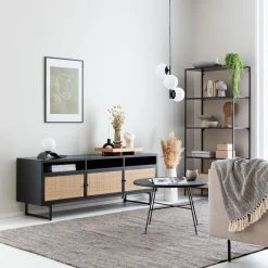 Bloomingville Koristevaasi Valkoinen -Aarikka Shop savanni tv taso 165cm web 18