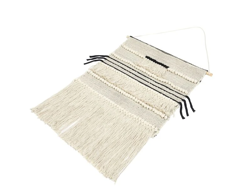 Mattokymppi Seinävaate 50x70 Cm Luonnonvalkoinen/musta 5 Mattokymppi Seinävaate 50x70 Cm Luonnonvalkoinen/musta - Image 3